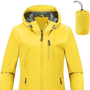 Outdoor Ventures Packable Rain Jacket- NEW
